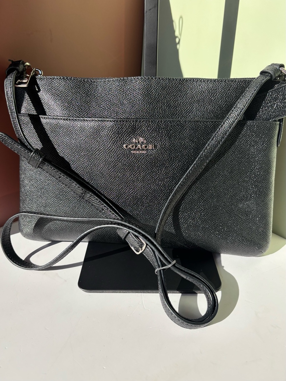 COACH East West Leather Crossbody, Style F22251 w/Hangtag